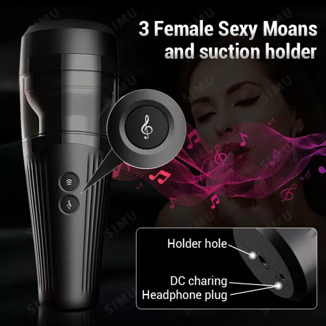 Handsfree Masturbator | Thrusting Sex Toy Vibrating Cup
