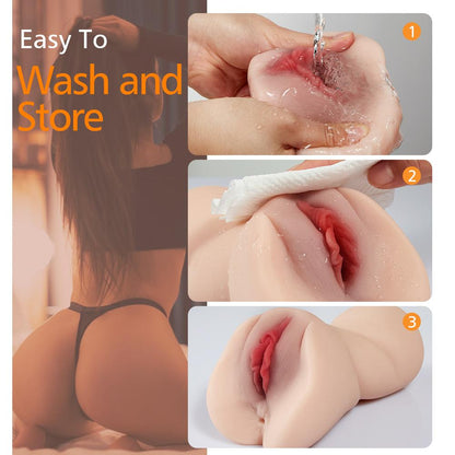 5.9 Fat Lips 3D Channel Pussy Anal Lifelike Stroker