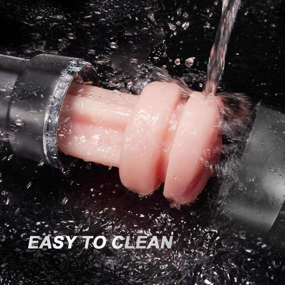 Black Flashlight-like Manual Masturbation Cup