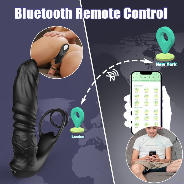 Buyging™ Bluetooth Remote Control 9 Thrusting Vibrating Prostate Massager