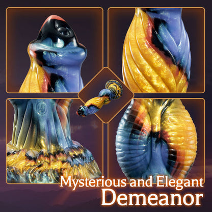 Buyging™ Phoenix Animal Texture 7 Thrusting Vibrating Big Sucker Monster Dildo 10.23 Inch