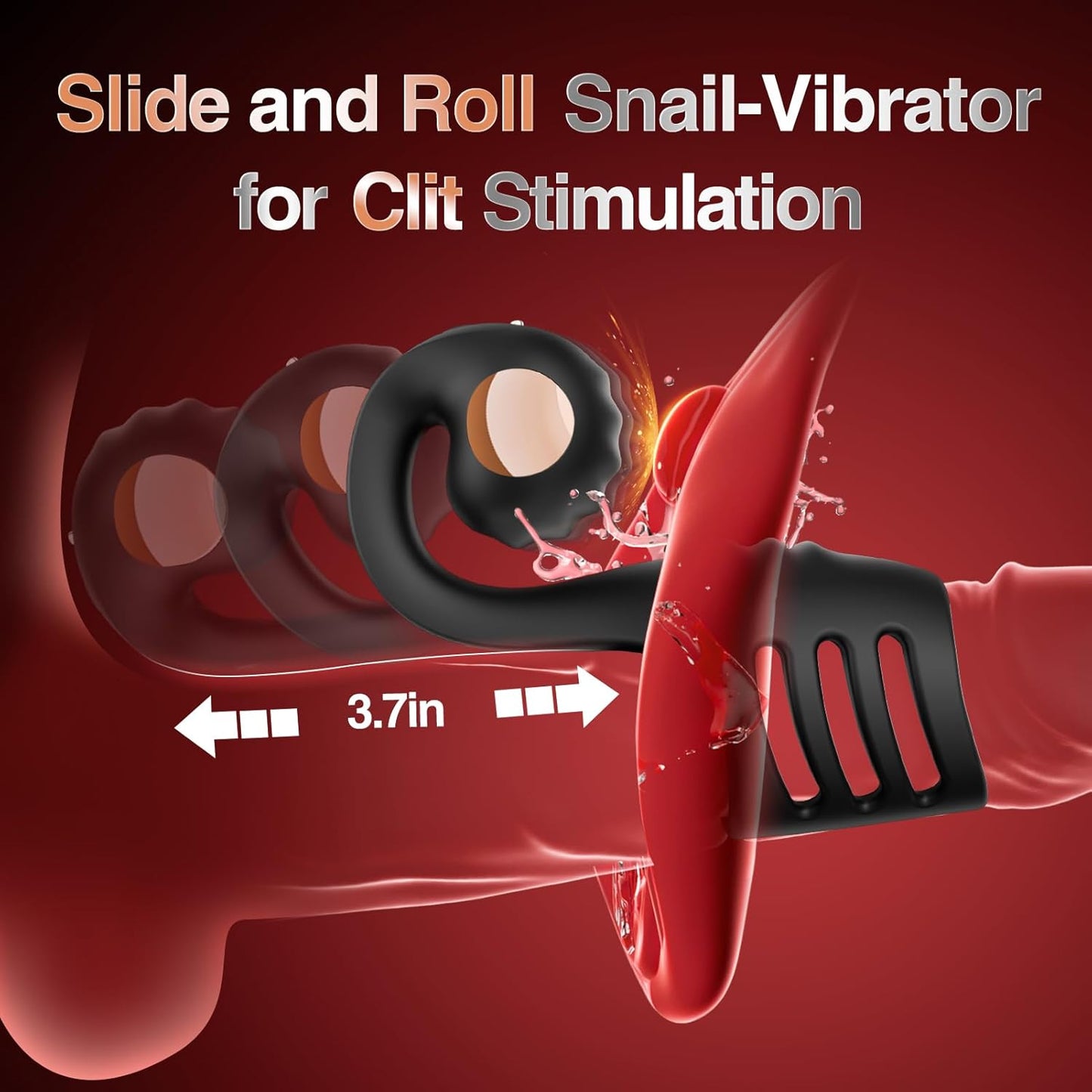 Sexoralab™Dual Motor 10 Modes Multi-Purpose Snail Male Penis Exerciser
