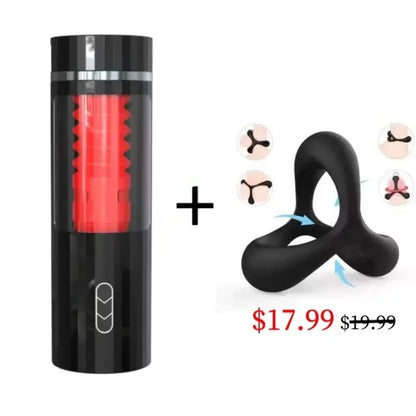 Fully Automatic 7 Telescopic Vibration Intelligent Male Masturbator Cup