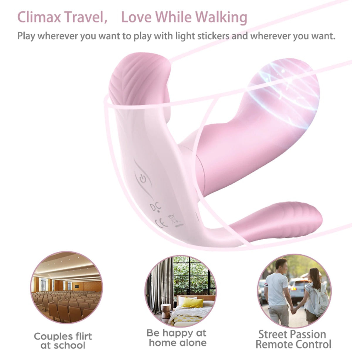 Tongues Remote Control 9 Modes Wearable Clit Vibrators