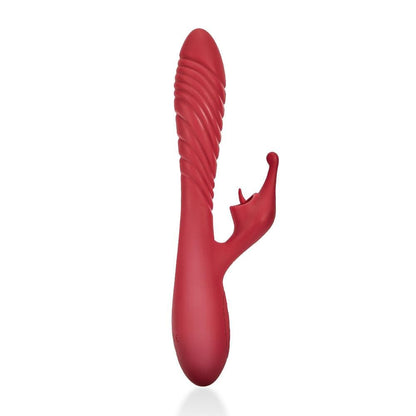 2-Motor Mini-Mouth Branch Vibration Heating Vibrator