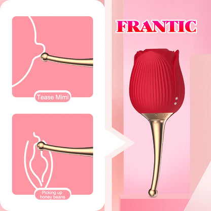 2021 Rose Flower Clitoral Sucking Vibrator G-Spot Vibrator Clit Stimulator Vagina Pussy Massager Adult Sex Toys for Women Orgasm