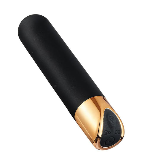 10-Frequency Black-Golden Bullet Vibrator