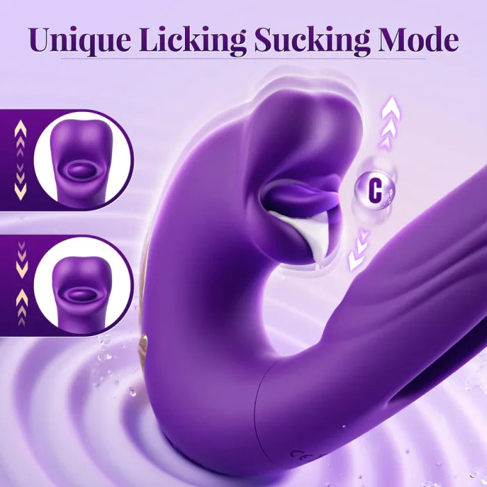 💥New on sale 2025 💞G-Spot Vibrator Female Sex Toy, featuring 7 slapping vibration modes and 5 licking/sucking modes.