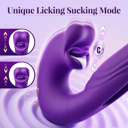 💥New on sale 2025 💞G-Spot Vibrator Female Sex Toy, featuring 7 slapping vibration modes and 5 licking/sucking modes.
