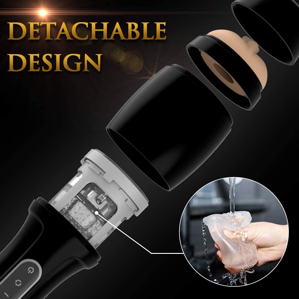 Male Masturbator Cup with 8 Reversible Rotation Modes