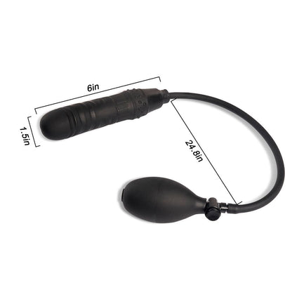 Inflatable Phallic Anal Balloon Plug