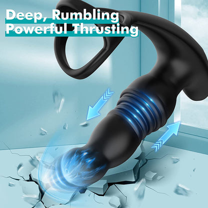 Male Prostate Massage Anal Plug Vibrators for Men Masturbators Women Vagina Stimulator Thrusting Dildo Vibrator Sex Toys for Men