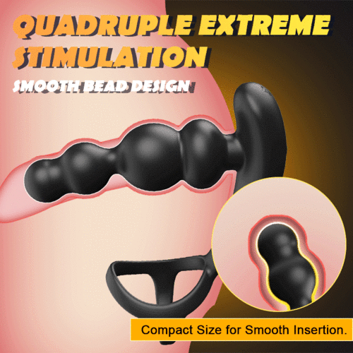 Buyging™ 360° Rotating 10 Vibration Patterns Prostate Massager with Cock Ring