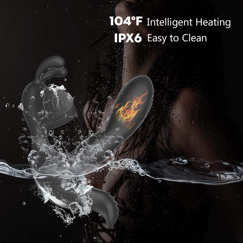 Dual Stimulation 7 Flapping Vibrating Prostate & Testicular Massager