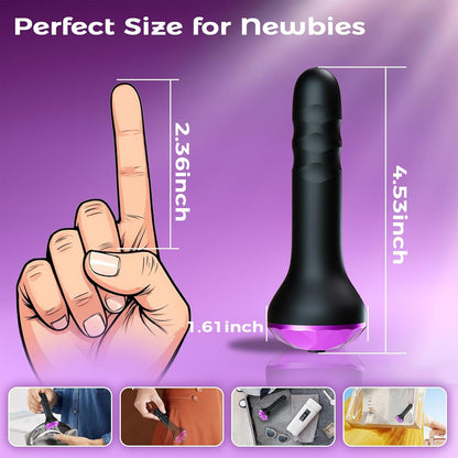 Vibrating Butt Plug Anal Toys, Prostate Massager with 10 Vibrating & Rotating Modes, Beginner-Friendly Anal Plug Sex Toys for Men & Women, 2 Motors Anal Dildo & G-Spot Vibrator Anal Beads Adult Toys