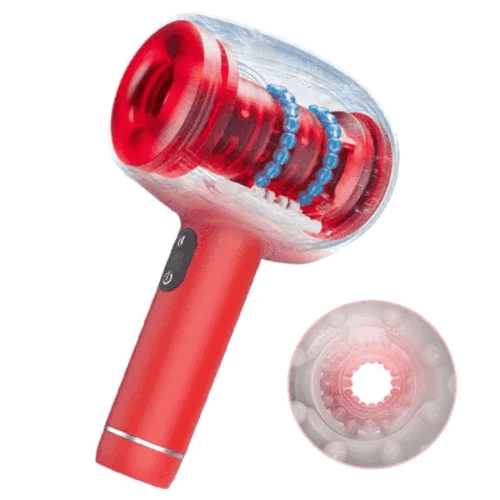 Handheld Automatic 6 Frequency Thrusting Vibration Male Masturbator