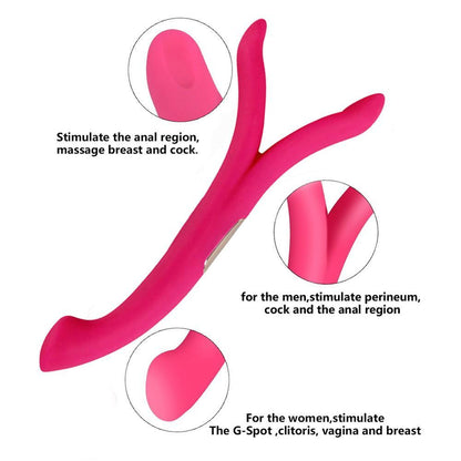 LEVETT Y Shape Dildo Vibrators Sex Toy for Couples Women G Spot Clitoris Stimulate Adult Erotic Masturbator vibromasseur femme