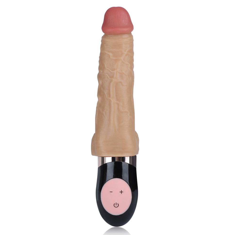 Automatic 7 Vibrating Swing Heating Handheld Realistic Dildo
