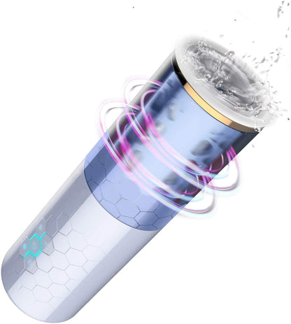 Male Masturbator Cup Sex Toys for Men 【10 Rotating + 10 Thrusting Stretch Rotating + Hands Free】