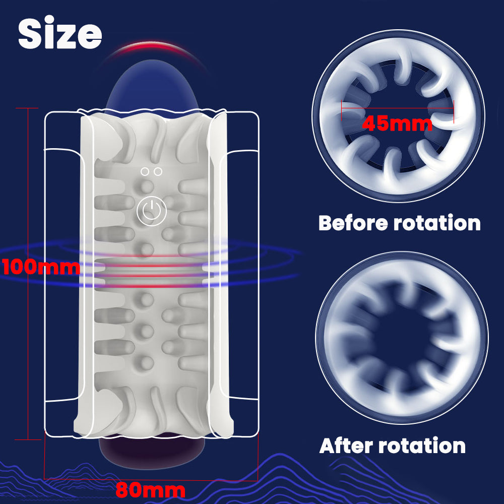 IPX8 Waterproof Rotating Automatic Male Masturbator