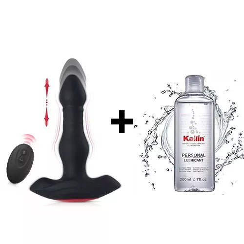 Buyging™ 10 Vibrating 3 Thrusting Remote Control Anal Vibrator