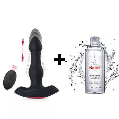 Buyging™ 10 Vibrating 3 Thrusting Remote Control Anal Vibrator