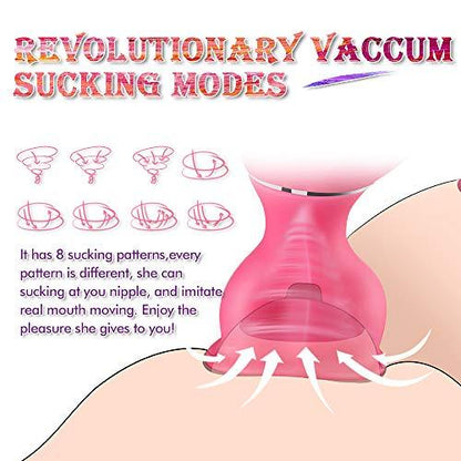 8 Suction Kissing Vibration Modes Clitoral Sucking Vibrator