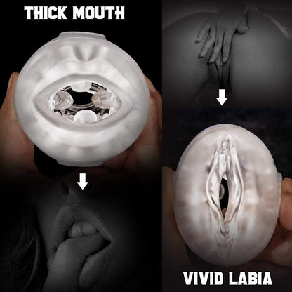 Manual Dual-Channel Masturbation Cup