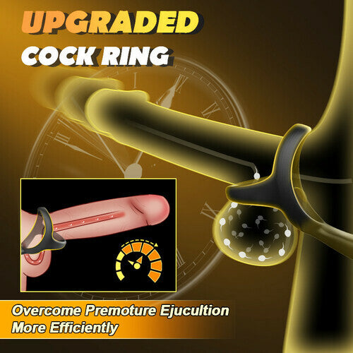 Buyging™ 360° Rotating 10 Vibration Patterns Prostate Massager with Cock Ring