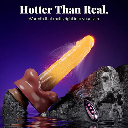 Buyging™ 9-Inch Mouth Swing Vibrating Dildo with Heat & Remote