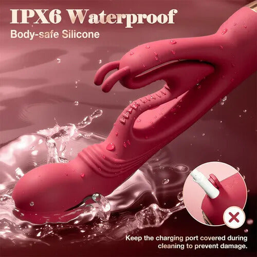 Sexoralab™10*10 Vibrating Innovative Hollow Ears Design Dual Motor Buniva Rabbit Vibrator