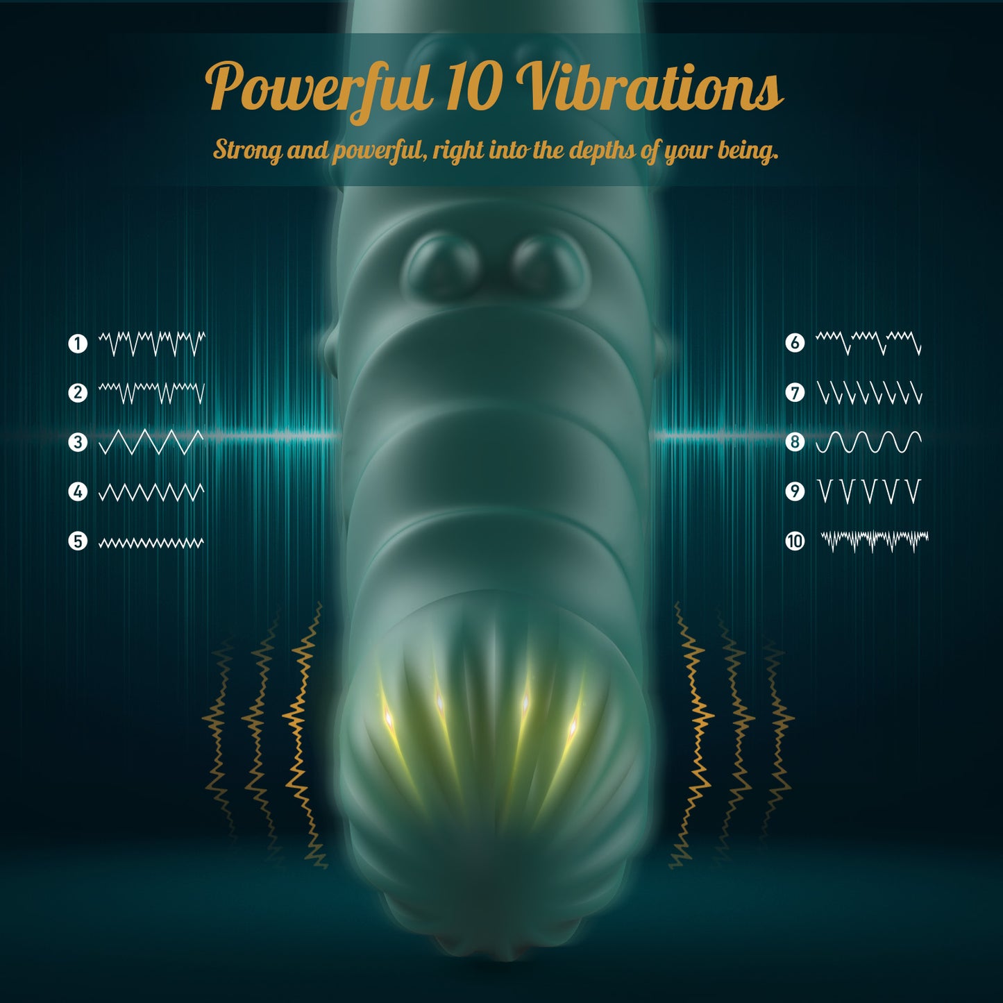 Dual Bead 5 Push Aside 10 Vibration Modes G-spot Vibrator