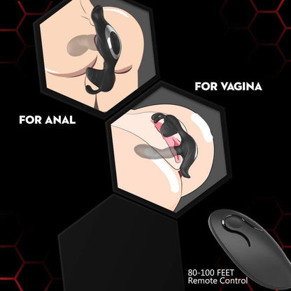 Dual Stimulation 7 Flapping Vibrating Prostate & Testicular Massager