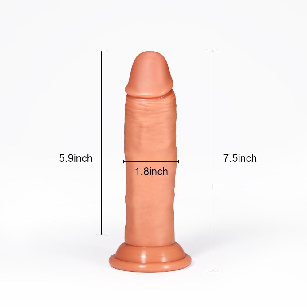 7.5 Realistic Foreskin Female Masturbation Dildo