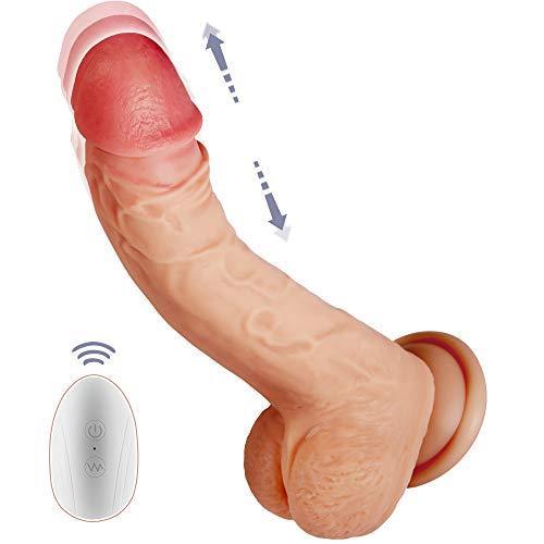 4 IN 1 Vibrating Dildo with Thrusting & Heating Functions