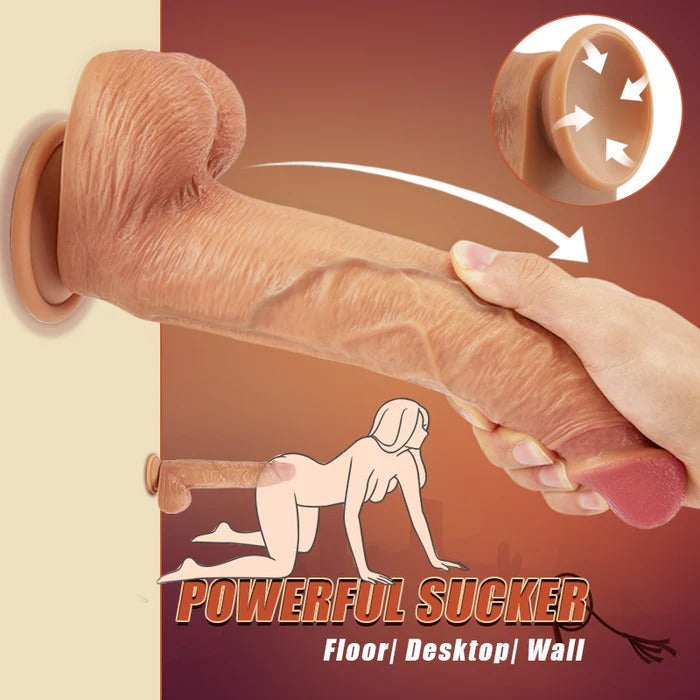 Buyging™ 10 Vibrating 6 Thrusting Thick and Lifelike Dildo 10.43 Inch