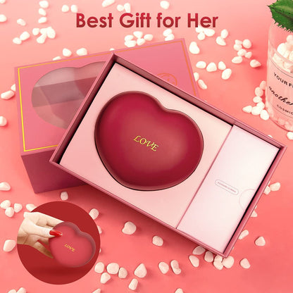 ToyCod Clitoral Sucking Tongue-Licking Vibrator - 10 Suctions +10 Licking Modes with Portable Rechargeable Heart Shape Case