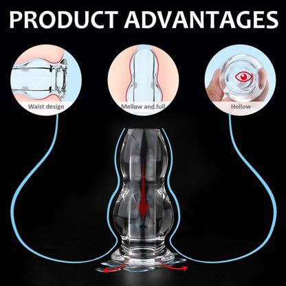 3PCs Transparent Anal Toys