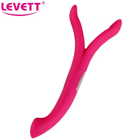 LEVETT Y Shape Dildo Vibrators Sex Toy for Couples Women G Spot Clitoris Stimulate Adult Erotic Masturbator vibromasseur femme