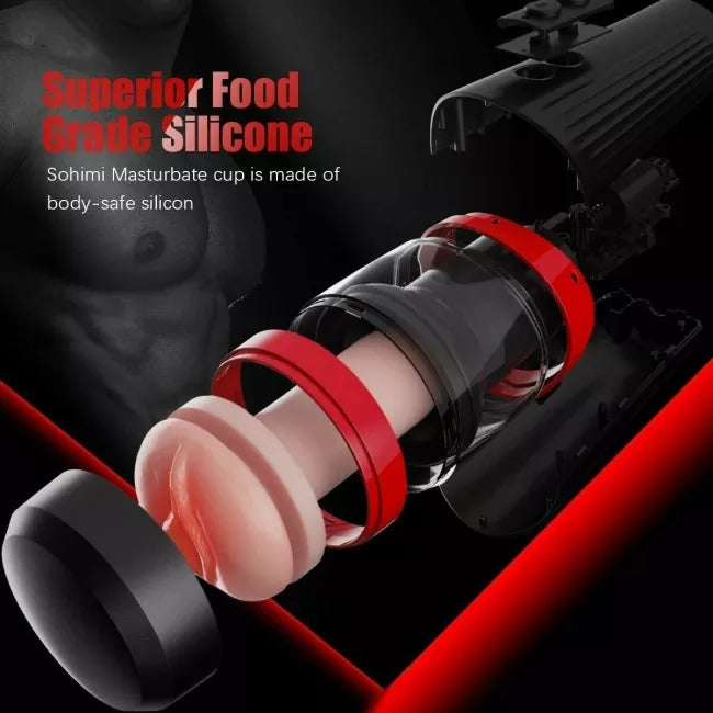 Handsfree Masturbator | Thrusting Sex Toy Vibrating Cup