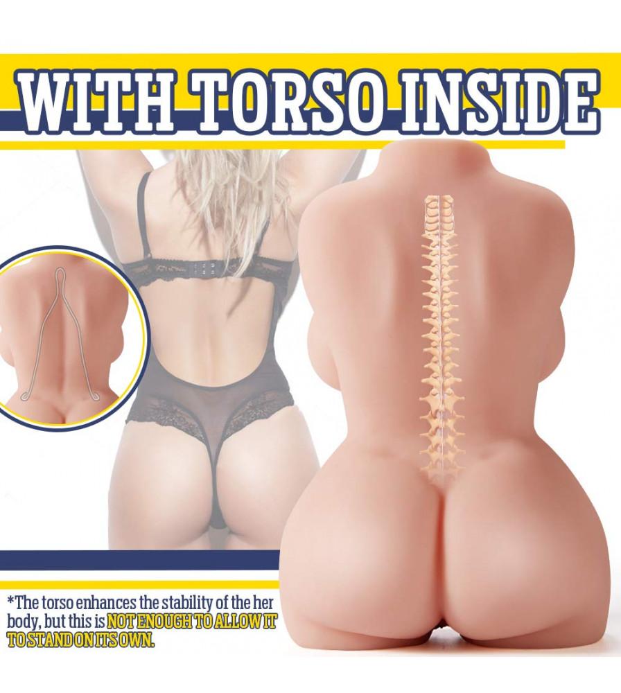 Anikka 13.7'' 3D Male Masturbator Doll With Torso