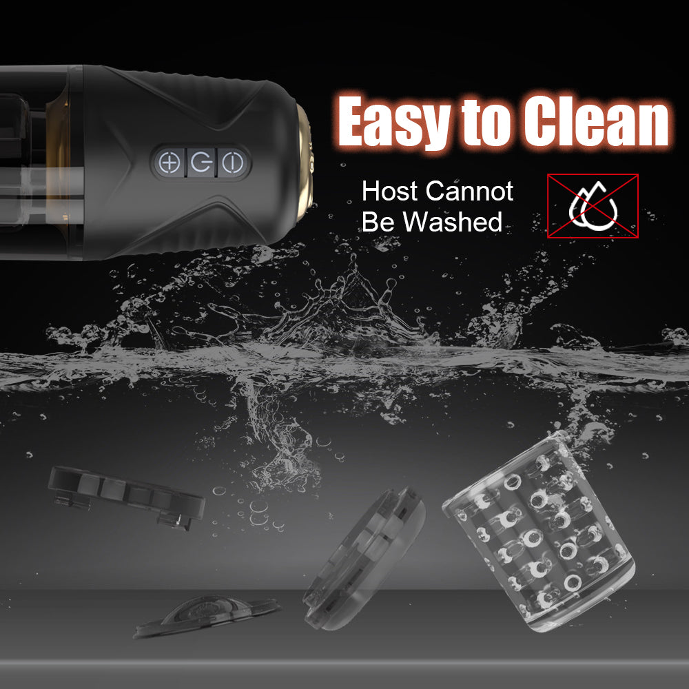 Automatic Thrusting Rotating Male Masturbator Cup With Sucker