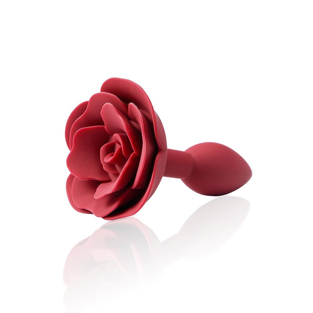 Red Rose Silicone Anal Cosplay Plug