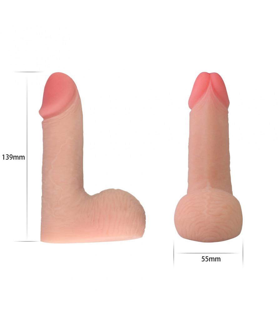 LOVETOY 5.5 Inch Lesbian Wearable Skinlike Limpy Cock