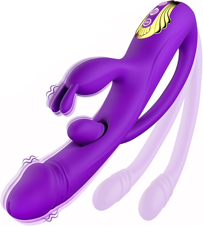 Sexoralab™Newest 3-in-1 Rabbit G-spot Vibrator with 10 Flapping Vibrating & 7 Licking Sucking Modes