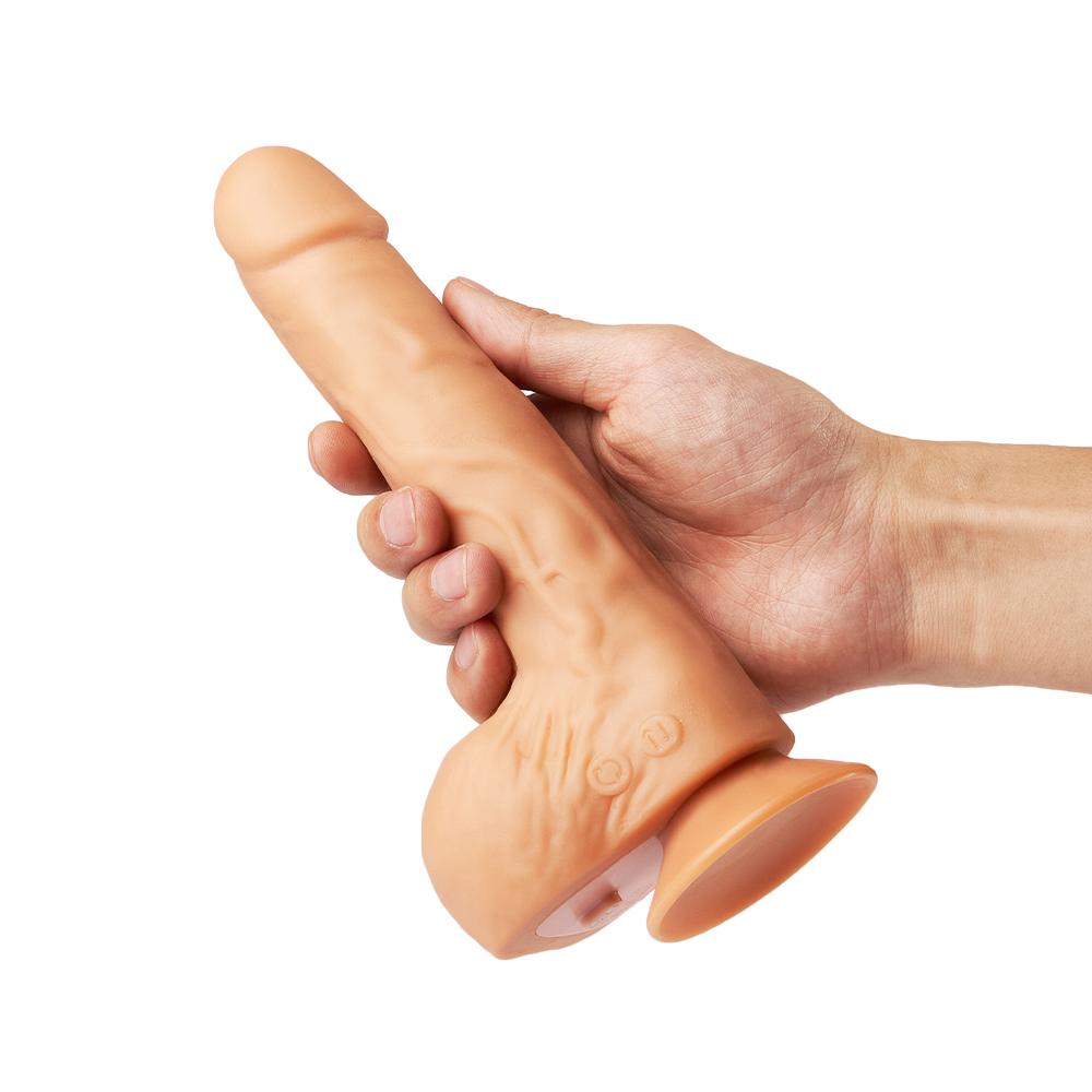 Remote Control Telescoping Rotating Dildo