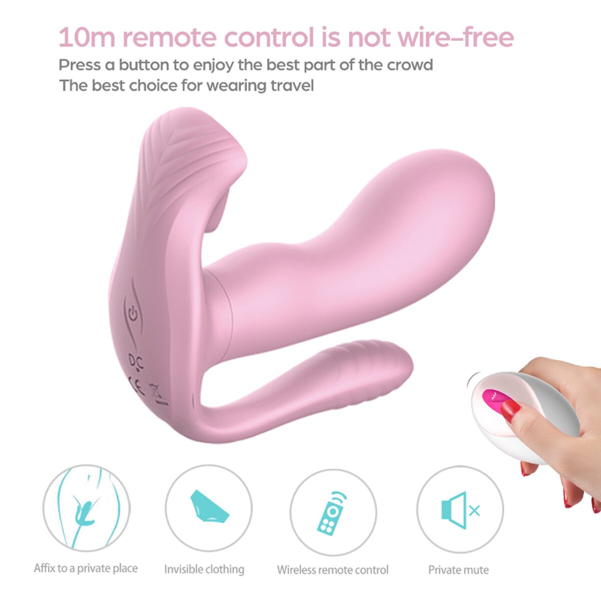 Tongues Remote Control 9 Modes Wearable Clit Vibrators