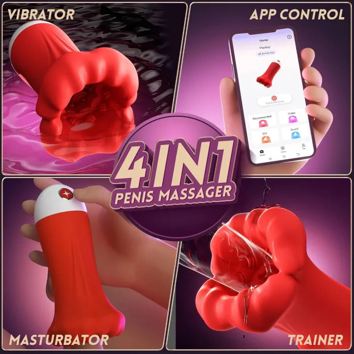Sexoralab™ APP Control Penis Trainer with 9 Training Stroker Modes & 4.98IN Deep Blowjob