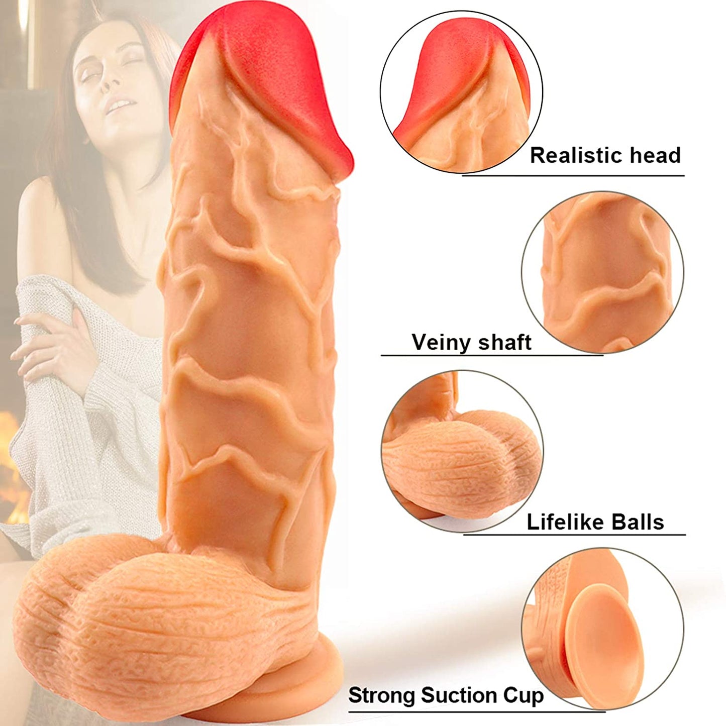 Realistic Huge Dildo | Bigger Size for More Intense Cliamx