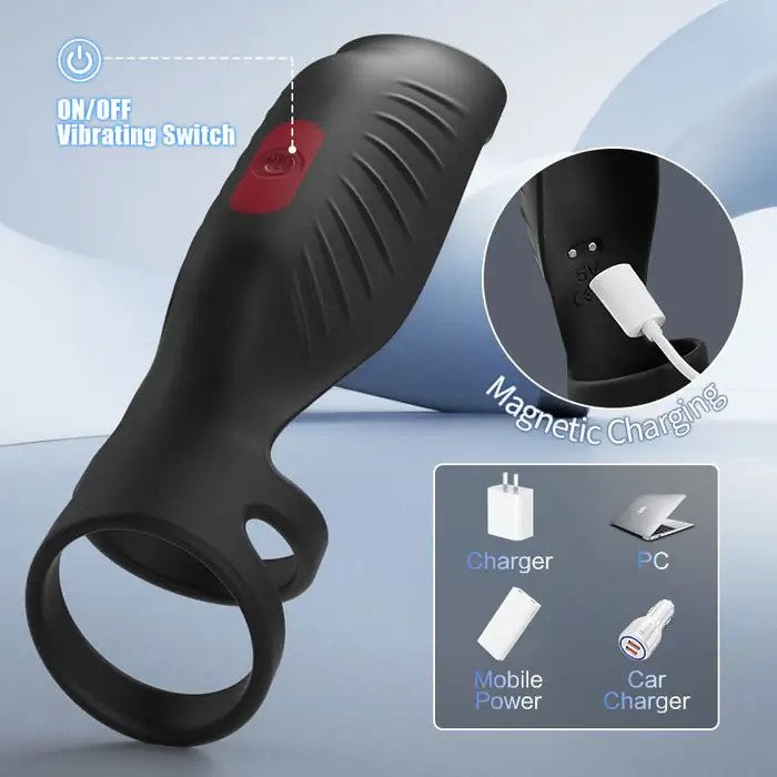 Sexoralab - Pleasure Fusion Pro 9 Vibration Modes Efficient&Flexible Cock Ring